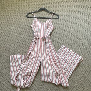 Striped spring jumpsuit